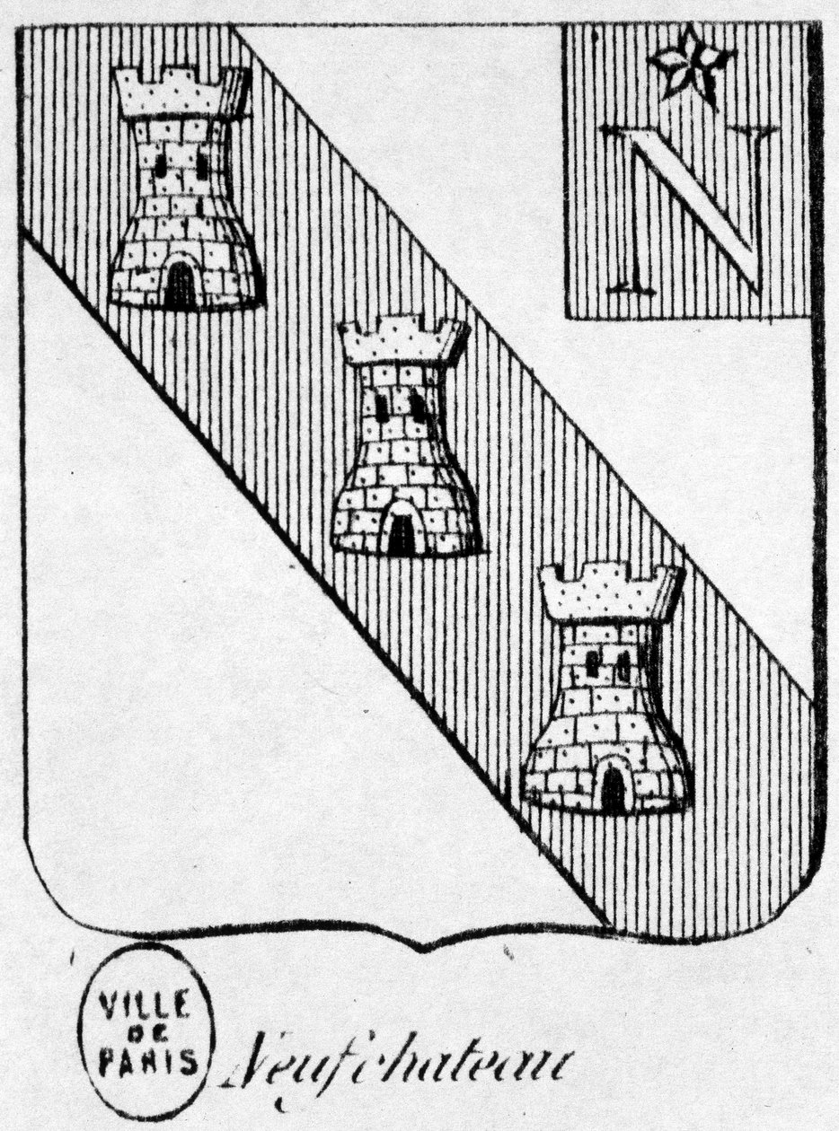 Herb Neufchateau - w „The General Herbial of the French Empire” autorstwa Henry Simon autorstwa French School