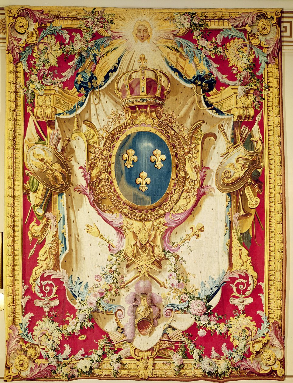 Herb francuskiej rodziny królewskiej autorstwa French School