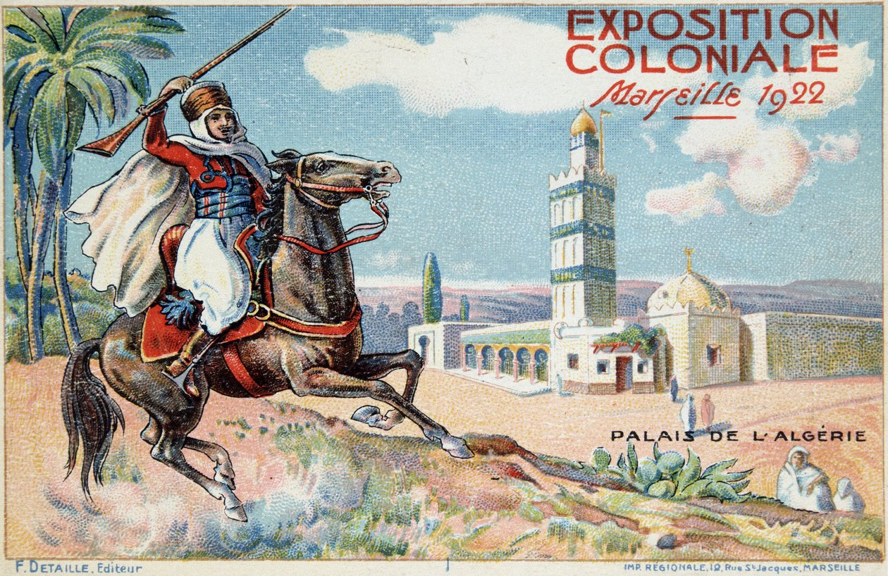 Wystawa kolonialna Marsylii: Pałac Algierii autorstwa French School