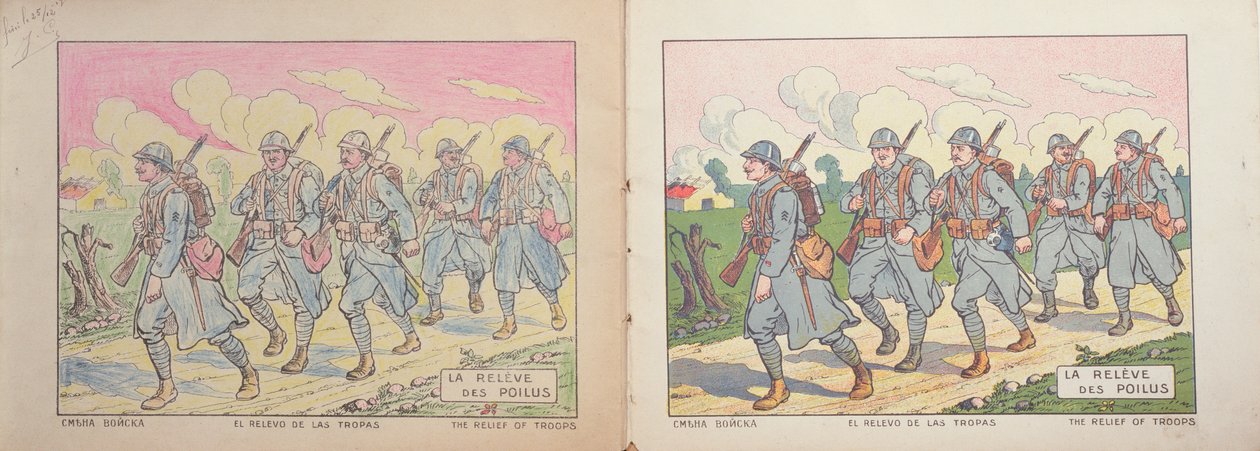 Kolorowanka dla dzieci, Ulga Pojlusa, 1917 autorstwa French School