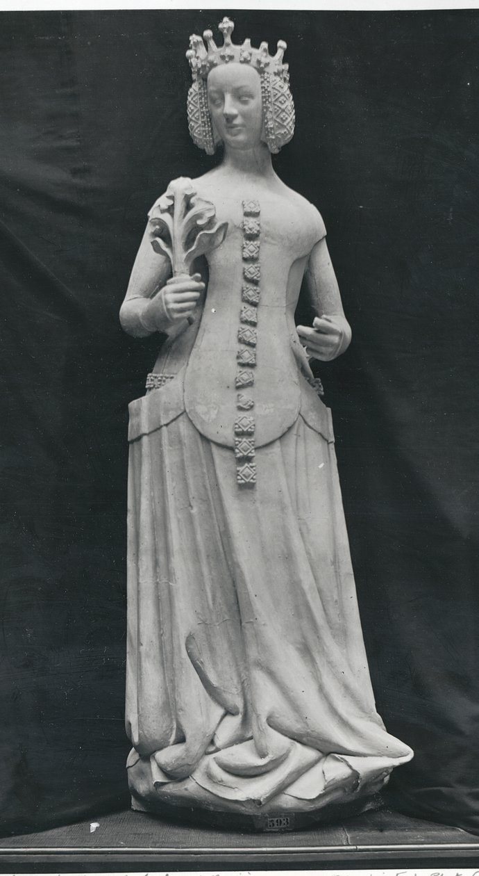 Kopia posągu Izabeli Bawarskiej (1371-1435) autorstwa French School