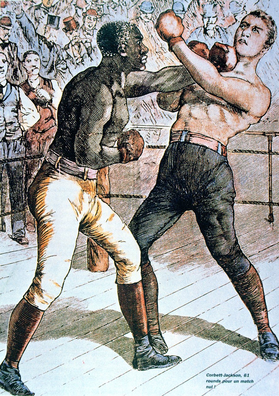 Corbett-Jackson: 61 rund za brak meczu! 1891 autorstwa French School