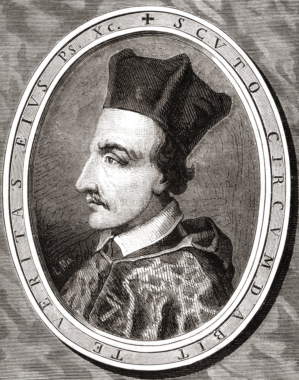 Cornelius Jansen, biskup Ypres, rytowany przez Pannemakera według Latenacciego, z „Histoire de la Revolution Francaise” Louisa Blanca (1811-82) autorstwa French School