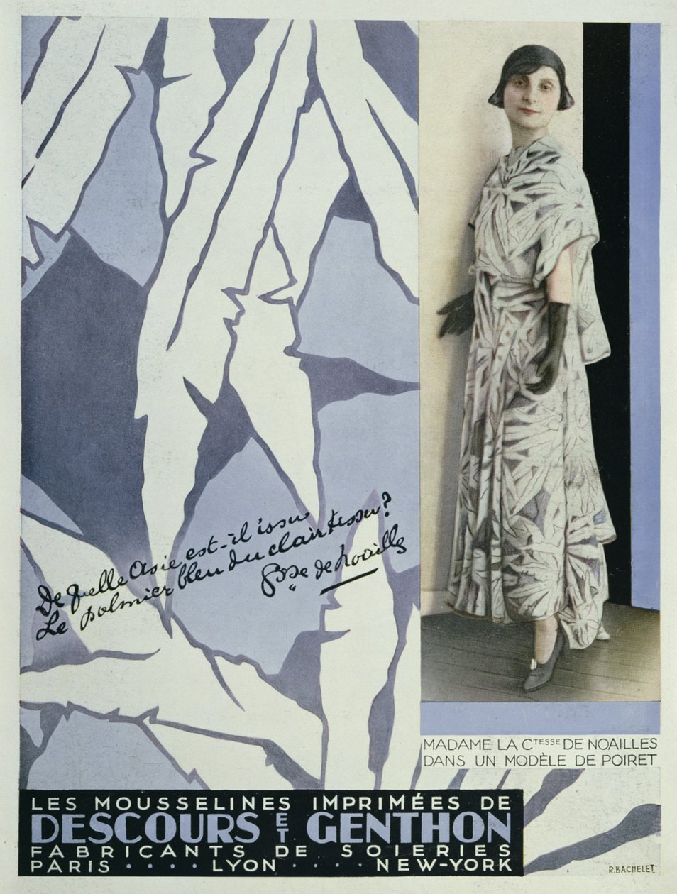 Hrabina Anna de Noailles (1876-1933) z Vogue, 1930 autorstwa French School