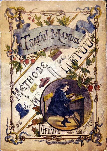Okładka podręcznika szkolnego, koniec XIX w. (kolor lito) autorstwa French School