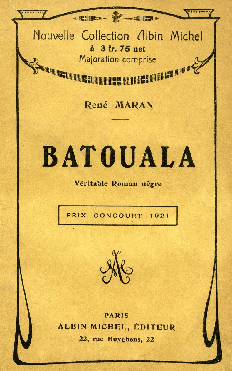 Okładka książki „Batouala, prawdziwa powieść murzyn” Rene Maran autorstwa French School