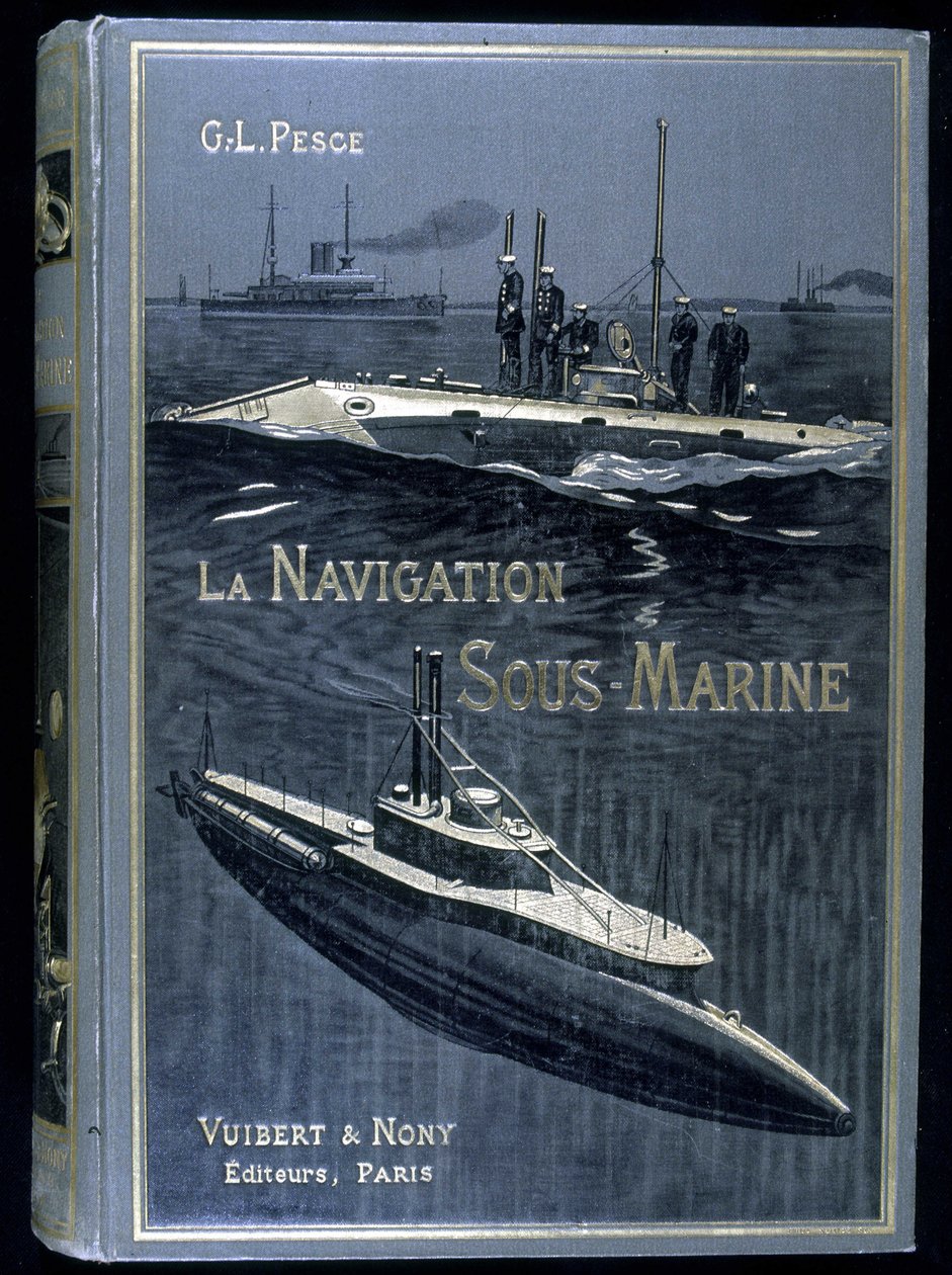 Okładka książki „”La navigation sous-marine””, autorstwa Pesce, wyd. Vuibert autorstwa French School