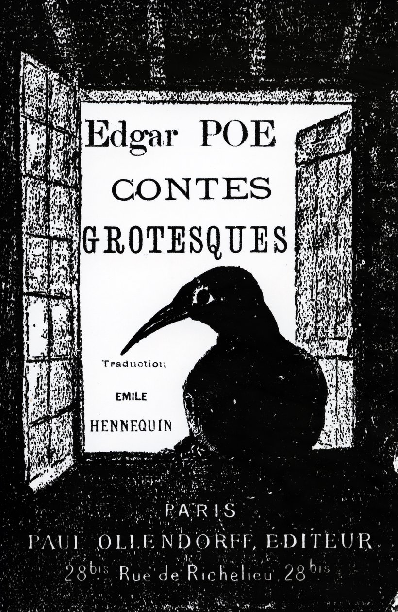 Okładka do Contes Grotesques Edgara Allana Poe, opublikowana w 1882 r. autorstwa French School