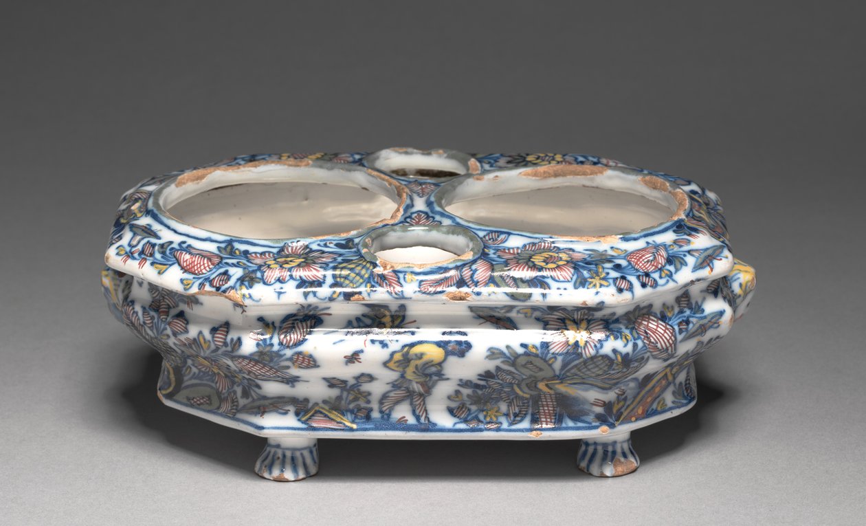 Stojak na Cruet, wyprodukowany przez fabrykę Héraud-LeRoy, ok. 1740 autorstwa French School