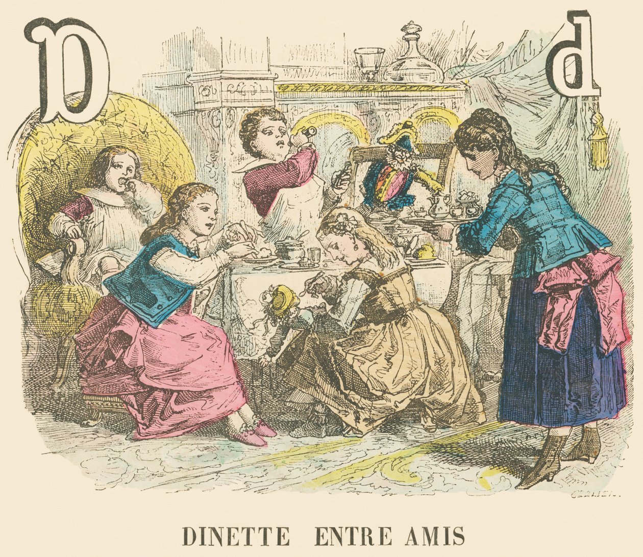 D: Jadalnia z przyjaciółmi autorstwa French School