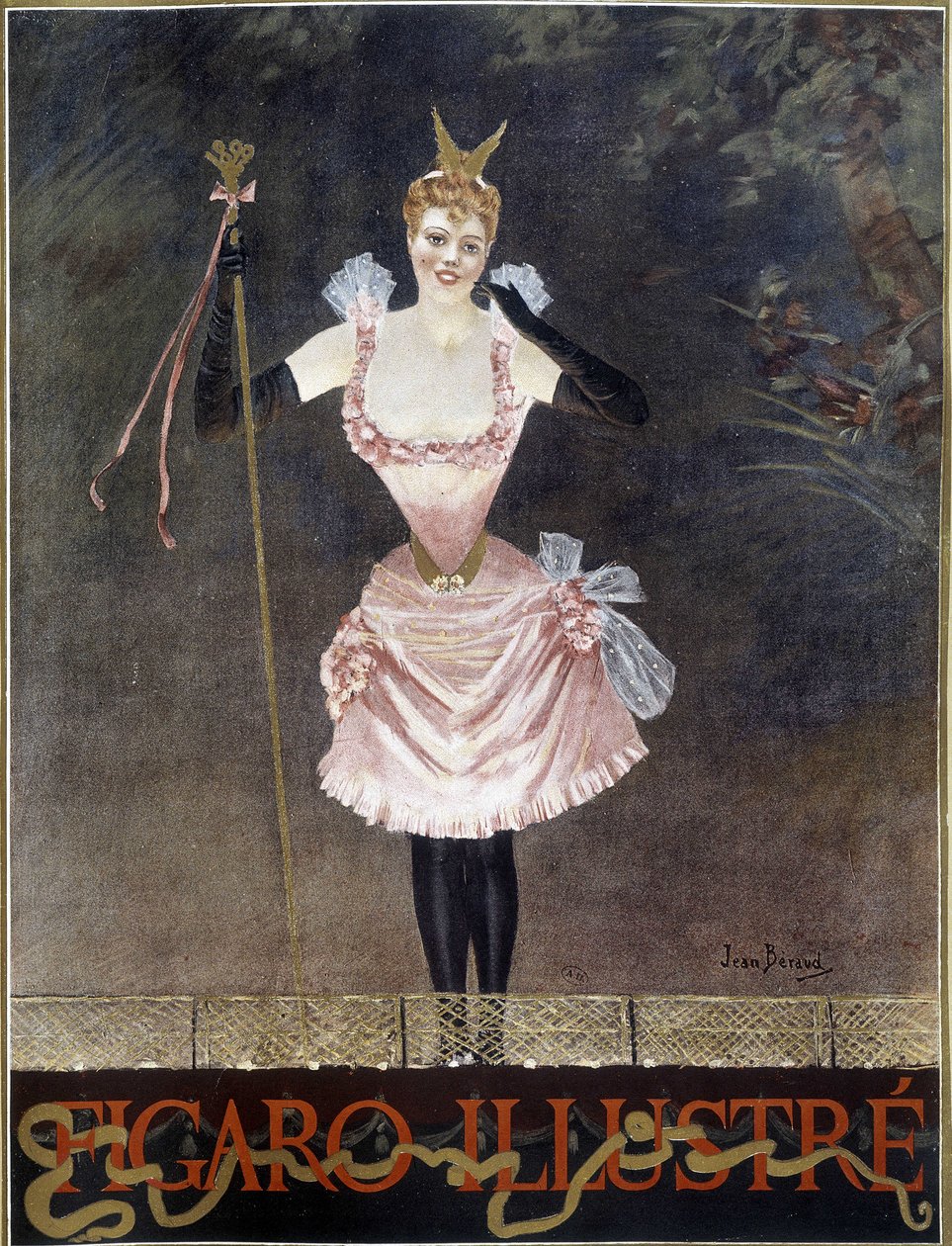 Tancerka - okładka „Figaro Illustrated””, b.d. autorstwa French School