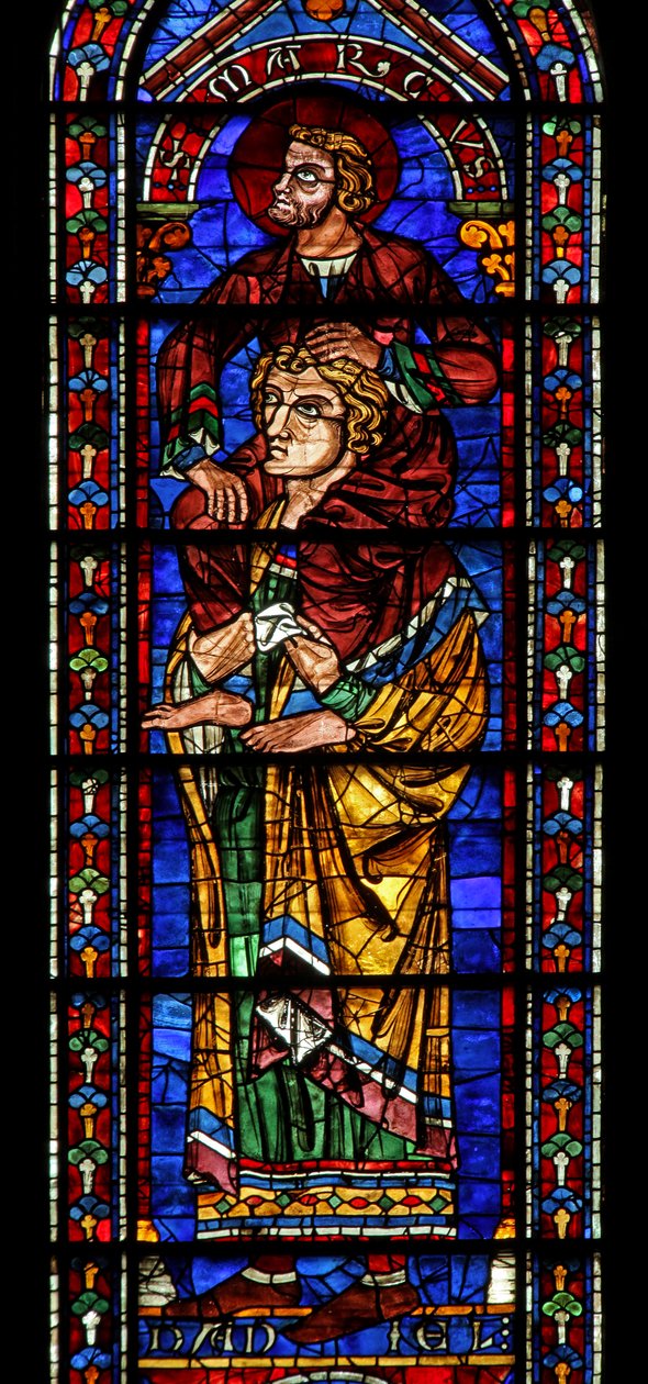 Daniel ze św. Markiem na ramionach (w122) autorstwa French School