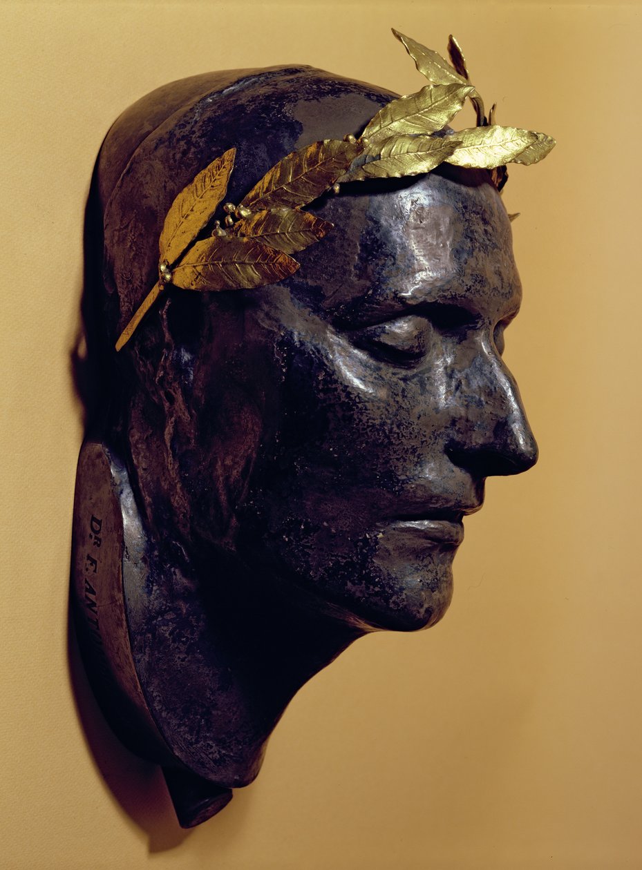 Maska pośmiertna Napoleona Bonaparte (1769-1821) autorstwa French School