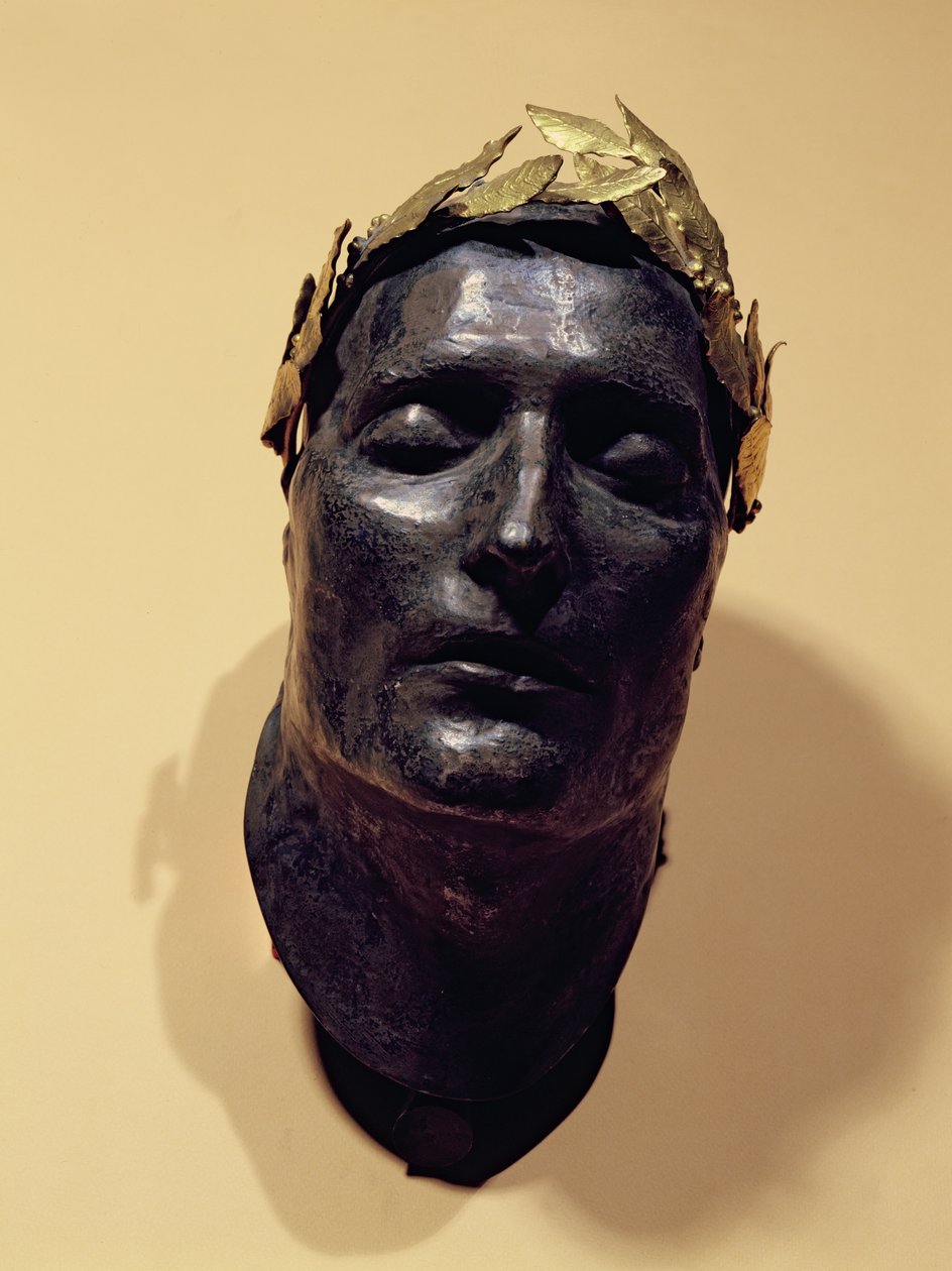 Maska pośmiertna Napoleona Bonaparte (1769-1821) autorstwa French School