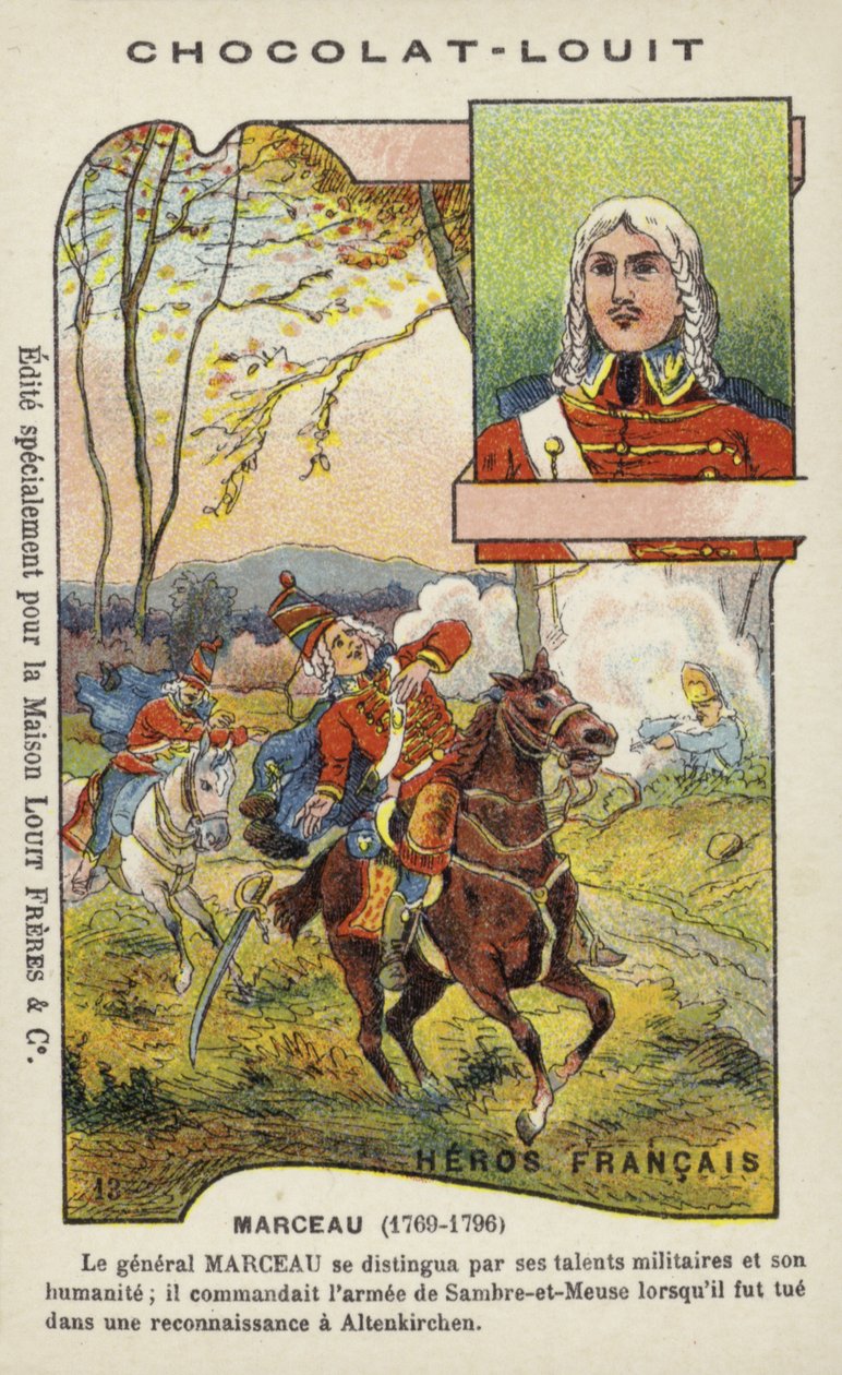Śmierć generała Marceau-Desgraviers, bitwa pod Altenkirchen autorstwa French School