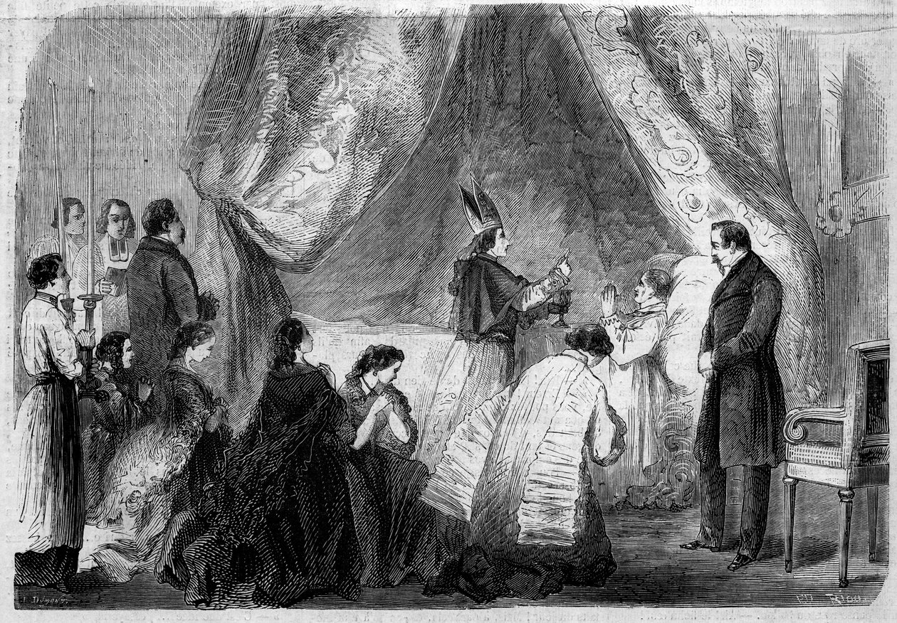 Śmierć księcia Hieronima Bonaparte autorstwa French School