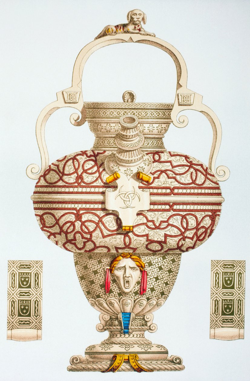Zdobiona butelka do picia należąca do Henryka II z Francji, 1873 r autorstwa French School