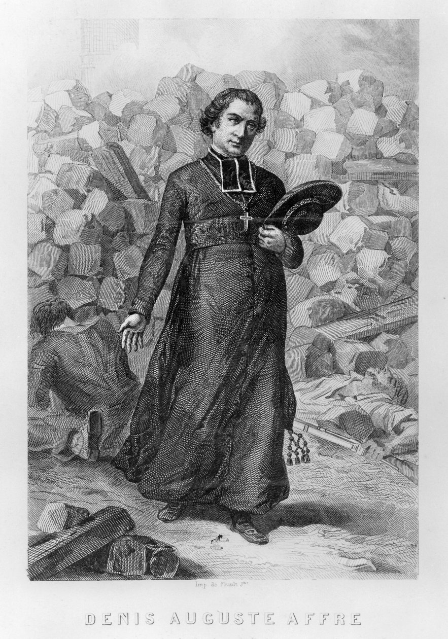 Denis-Auguste Affre (grawerowanie) autorstwa French School