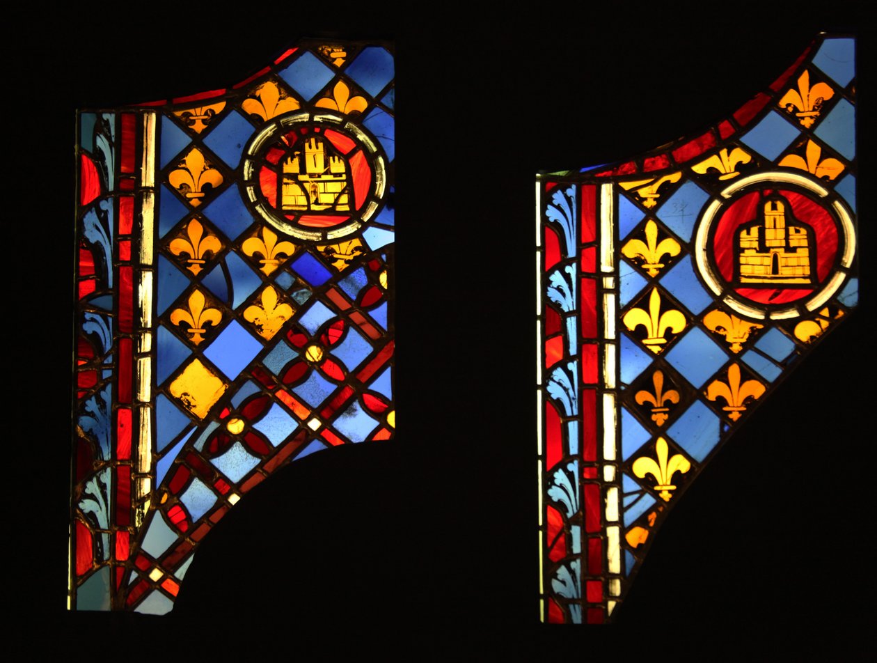 Przedstawiające panele heraldyczne, ex Ste Chapelle autorstwa French School