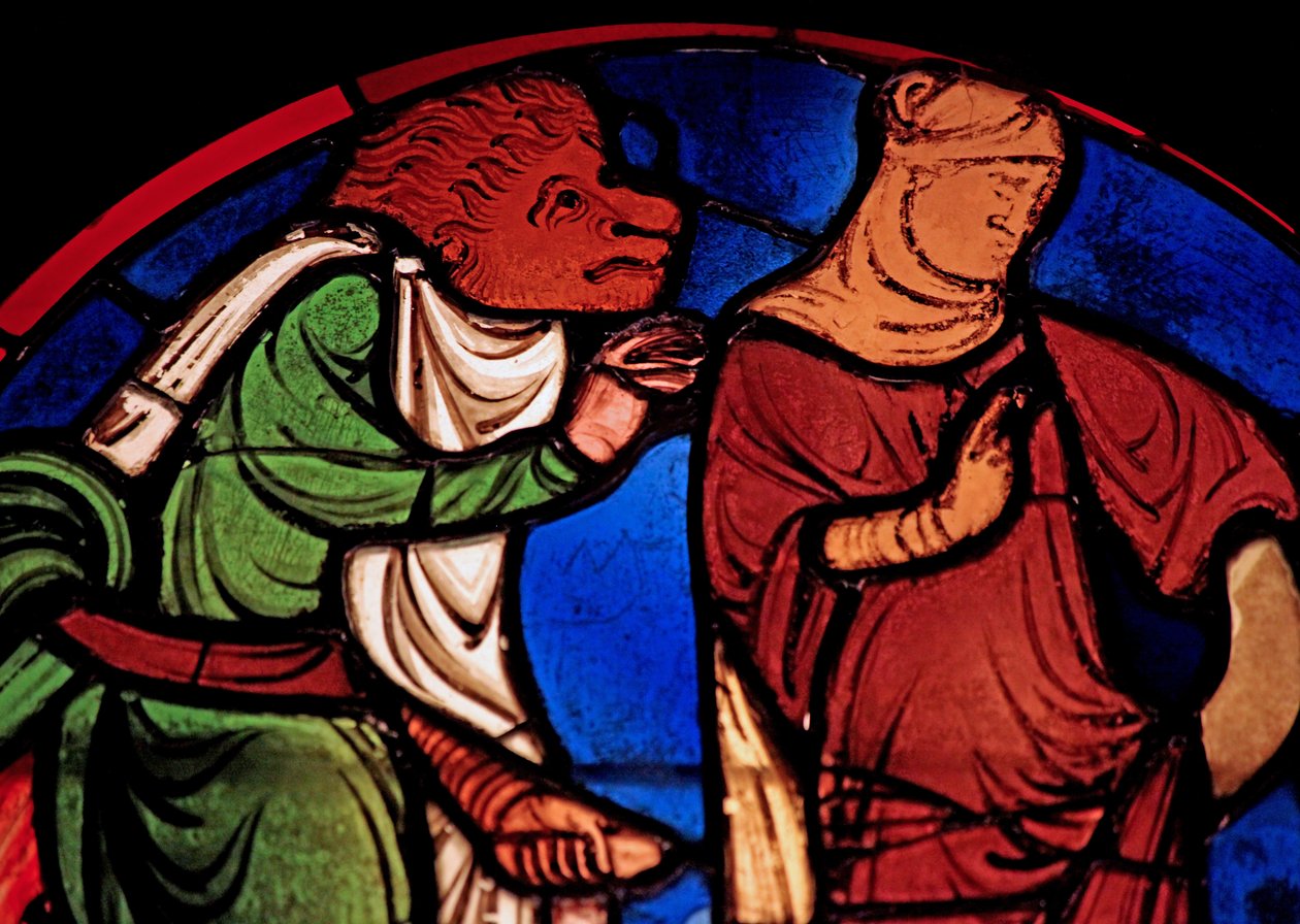 Przedstawiający diabła i kobietę, ex Ste Chapelle, gniada D autorstwa French School