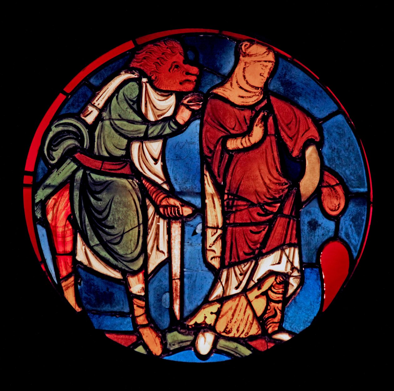 Przedstawiający diabła i kobietę, ex Ste Chapelle, gniada D autorstwa French School