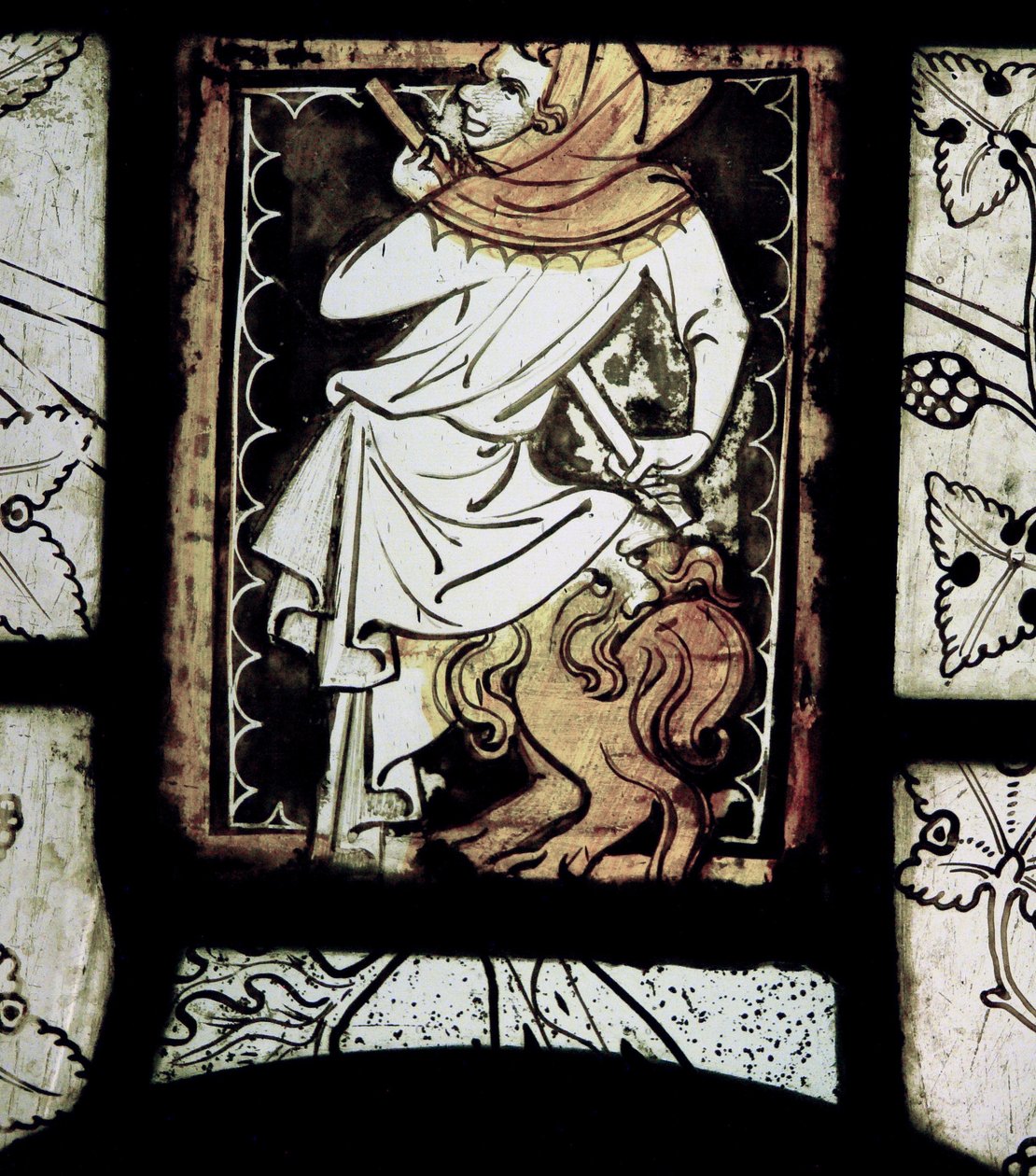 Przedstawiający grisaille z groteskami; z Normandii autorstwa French School