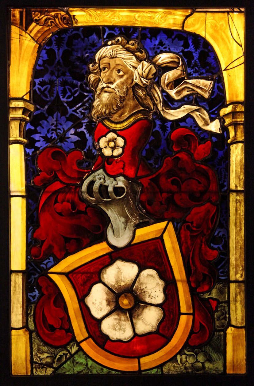 Przedstawiający herb rodu Mullenheimów, ok. 1467. ex warsztat Petera Hemela; Alzacja autorstwa French School