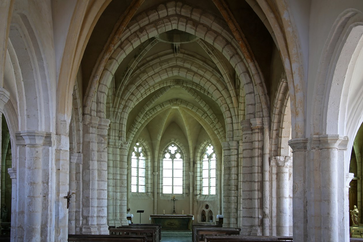 Przedstawiający wschodni kraniec kościoła autorstwa French School