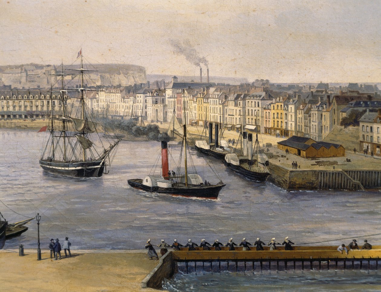 Port Dieppe autorstwa French School