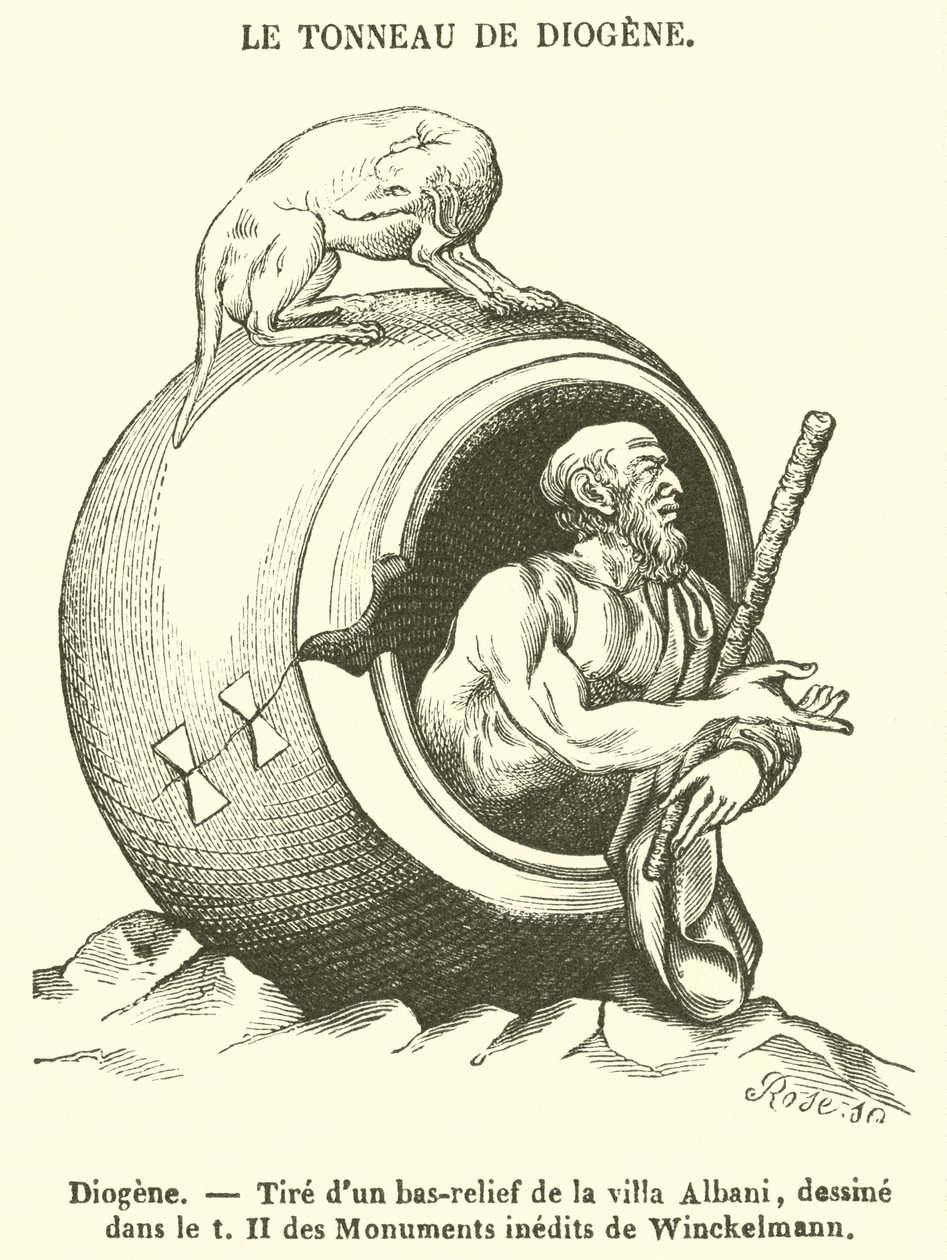 Diogenes (rycina) autorstwa French School