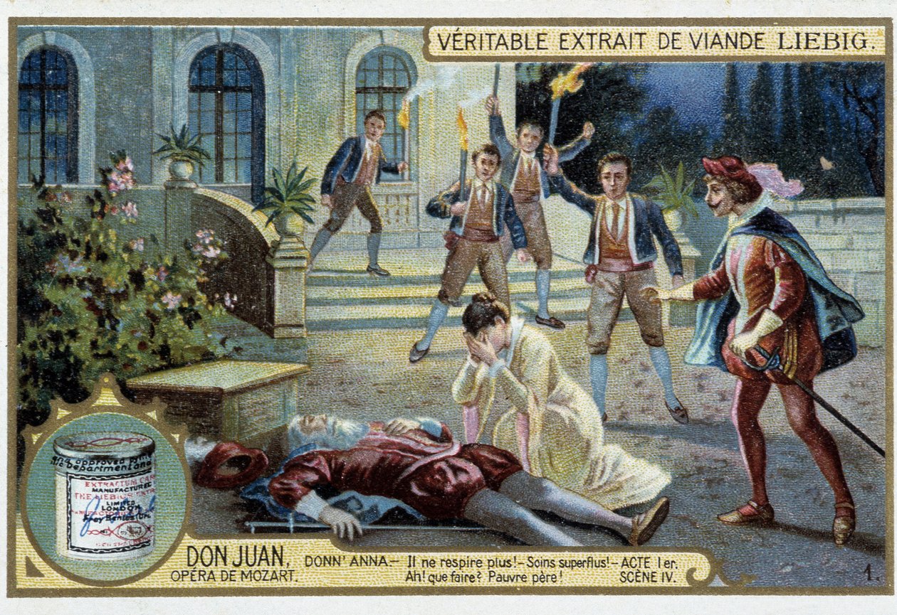Don Juan: Akt I, Scena IV, śmierć ojca Donn