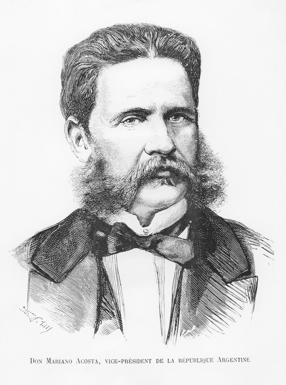 Don Mariano Acosta, wiceprezydent Argentyny autorstwa French School