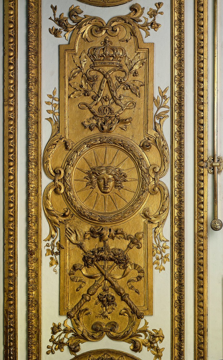 Drzwi Salonu Wenus ze słońcem i berłem. Wersal z XVII wieku. Muzeum Zamkowe autorstwa French School