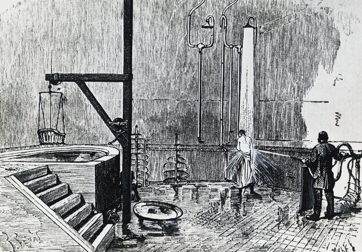 Zakład hydroterapii dr Duval w dzielnicy Chaillot w Paryżu autorstwa French School