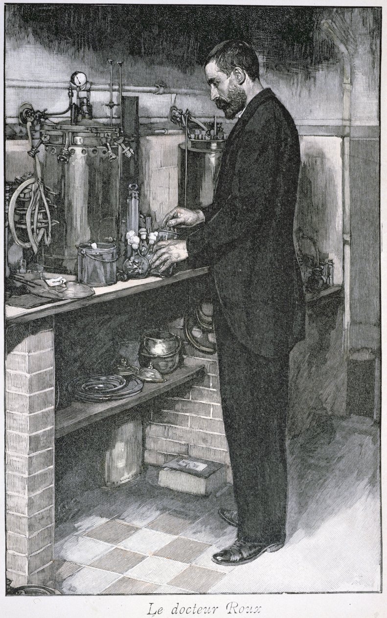 Dr Pierre Emile Roux (1853-1933) z La Revue Illustre, 1 października 1894 autorstwa French School