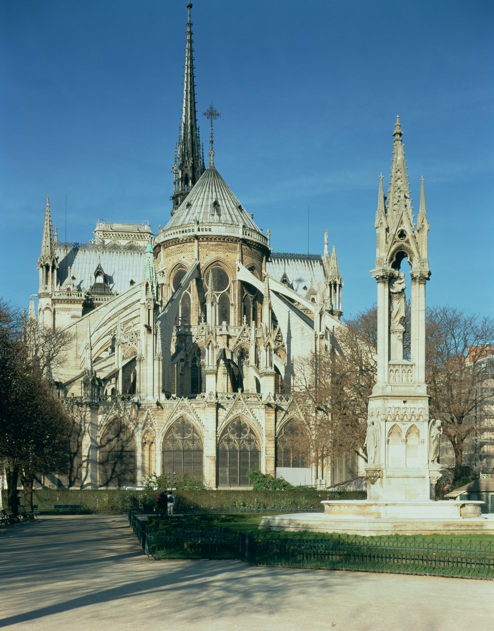 Wschodni koniec Notre Dame, 1163-1345 autorstwa French School