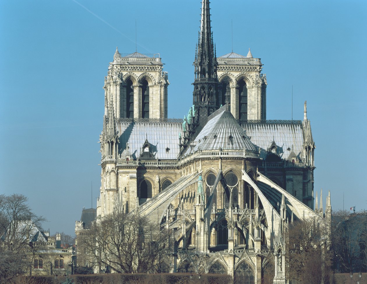 Wschodni koniec Notre Dame, 1163-1345 autorstwa French School