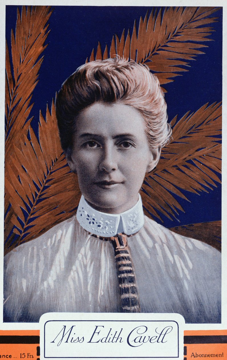 Edith Cavell (1865-1915) z Le Petit Journal, 1915 autorstwa French School