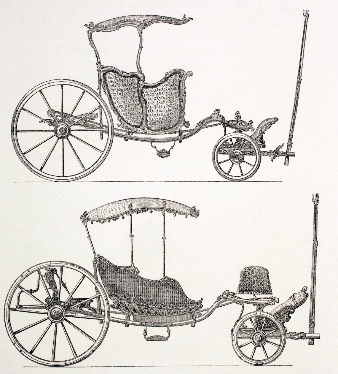 Powozy francuskie z XVIII wieku, 1875 r autorstwa French School