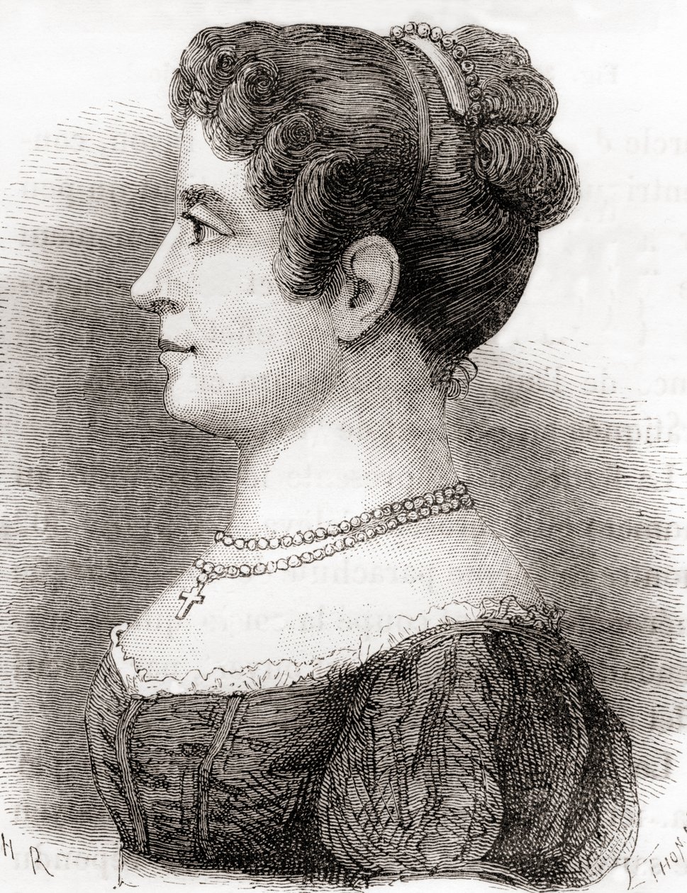 Élisa Garnerin, z "Les Merveilles de la Science", opublikowanego ok. 1870 r. (litografia) autorstwa French School