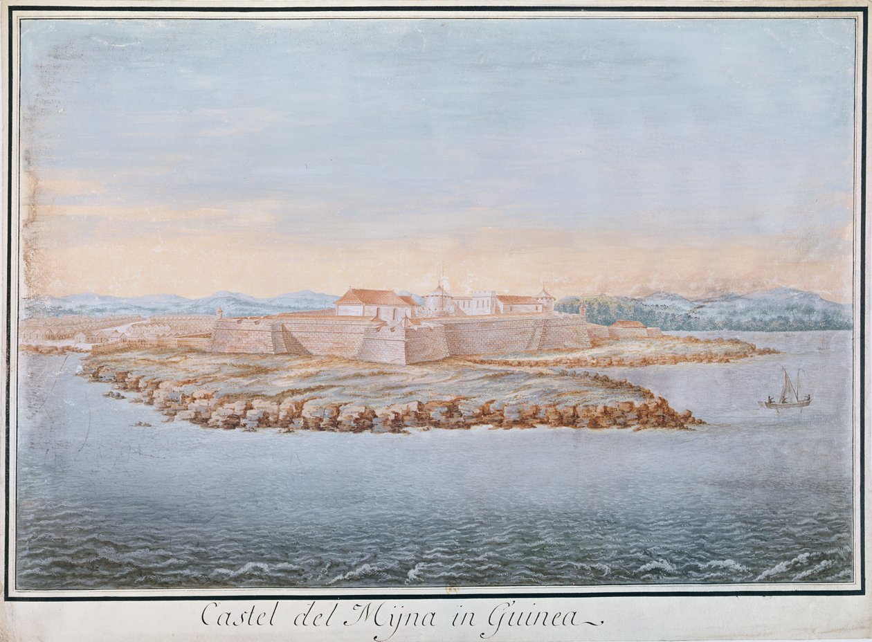 Zamek Elmina, Gwinea (wc na papierze) autorstwa French School
