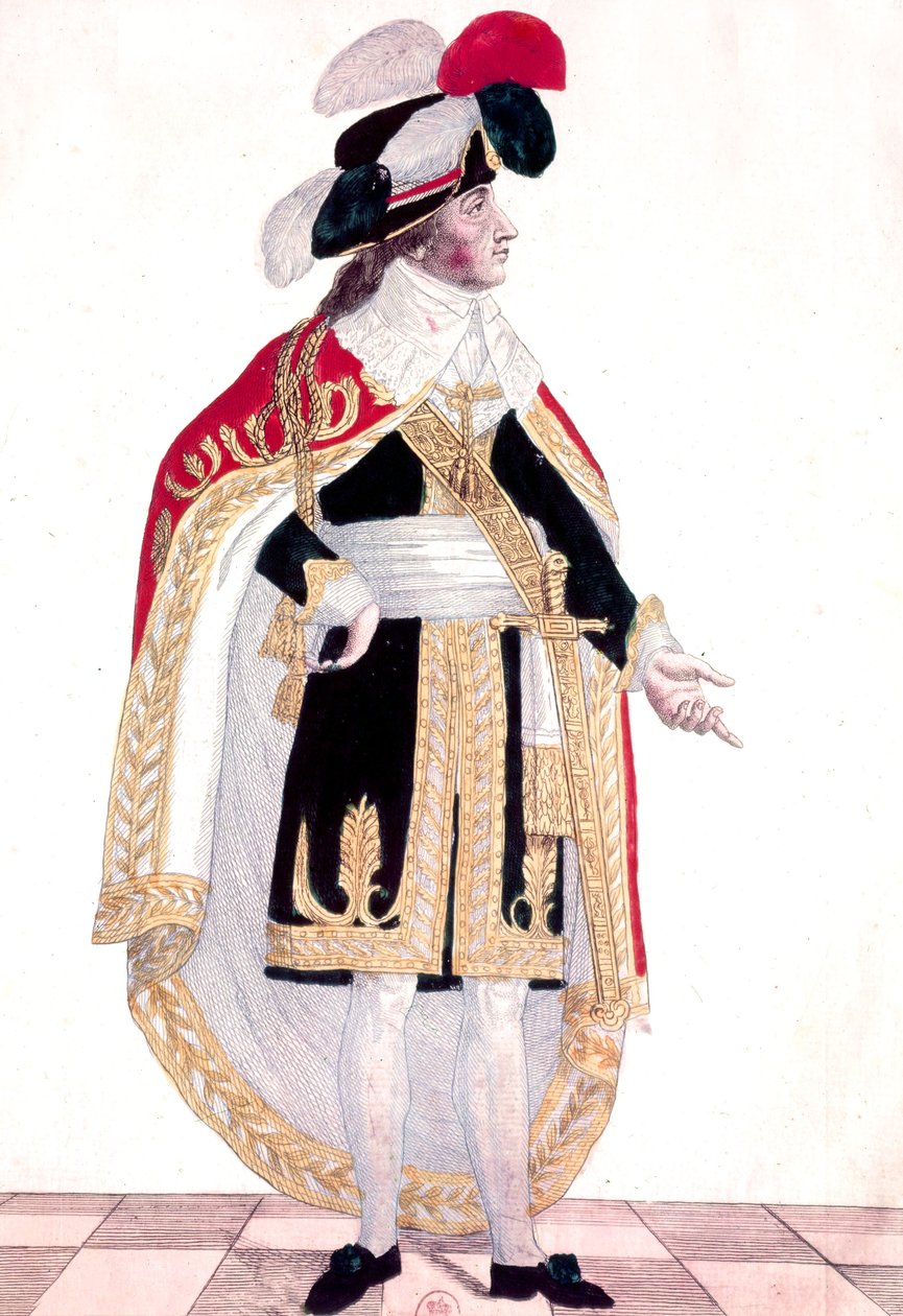 Emmanuel Joseph Sieyes (kolorowy grawerunek) autorstwa French School