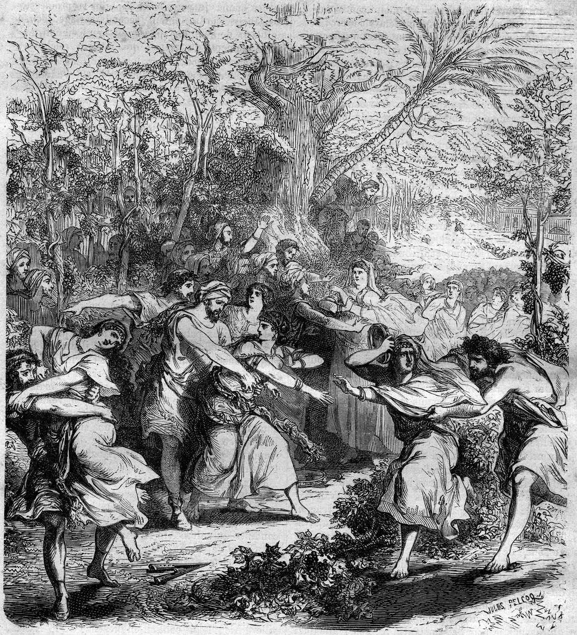 Cesarz Nicefor III Botaniates (1001-1081), cesarz bizantyjski w latach 1078-1081, kazał uprowadzić młodych chłopców i dziewczęta. Grawer w „Histoire des Papes-Rois-Queen and Empereurs a travers les Century” Maurice Lachatre autorstwa French School