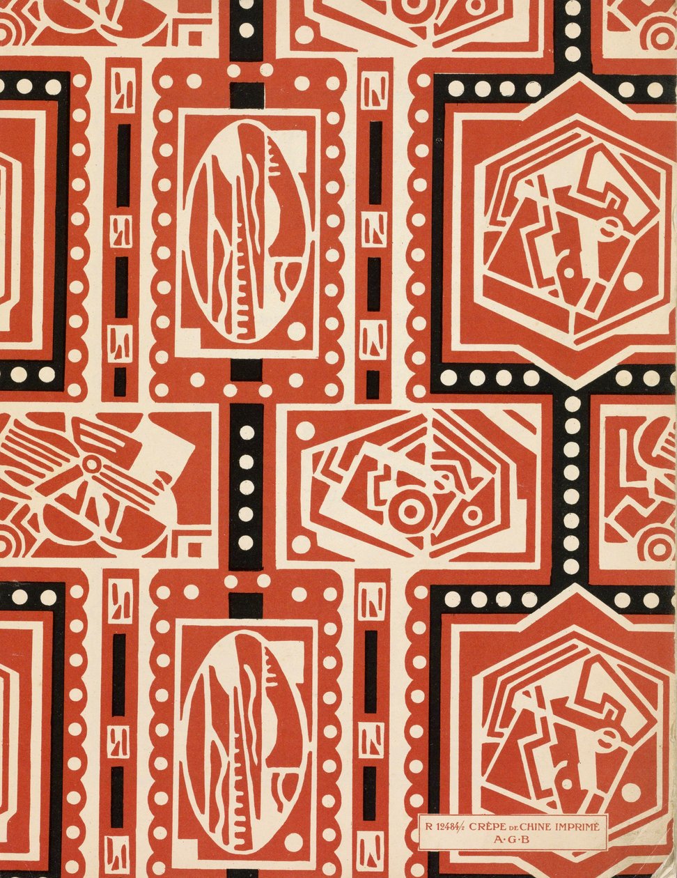 Papier końcowy z Art-Gout_Beaute, ok. 1920 r. (druk pochoir) autorstwa French School