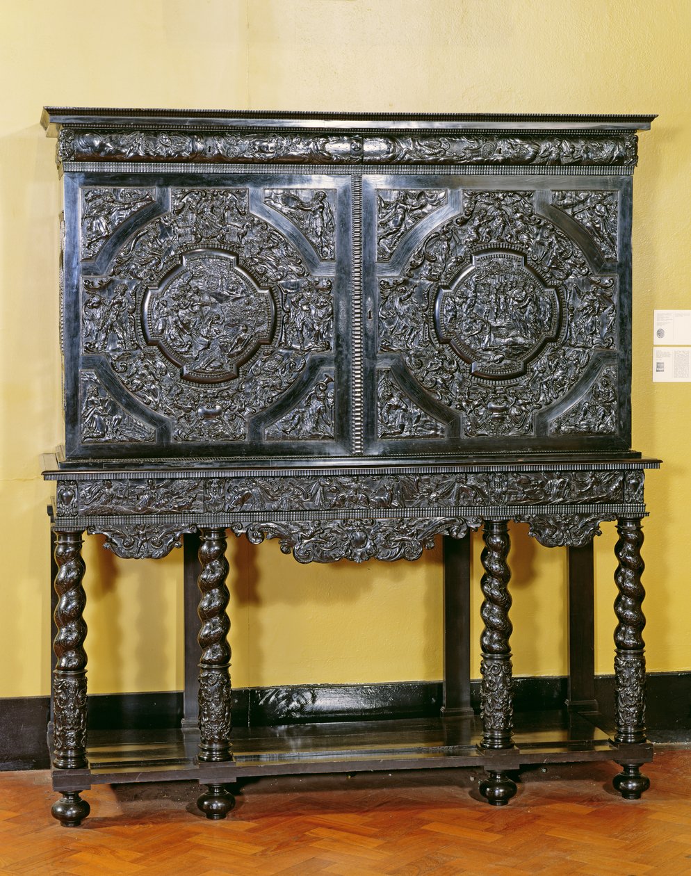 Gabinet Endymion, francuski, ok. 1900 r. 1650 (heban, na tuszy dębowo-sosnowej) autorstwa French School