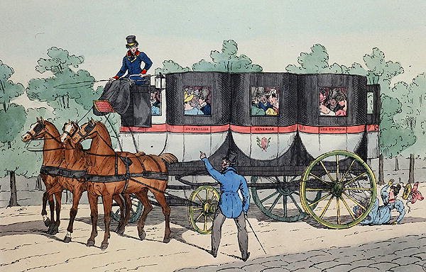 „Entreprise Generale des Umnibus”, grawerowane przez Delpech, Paryż autorstwa French School