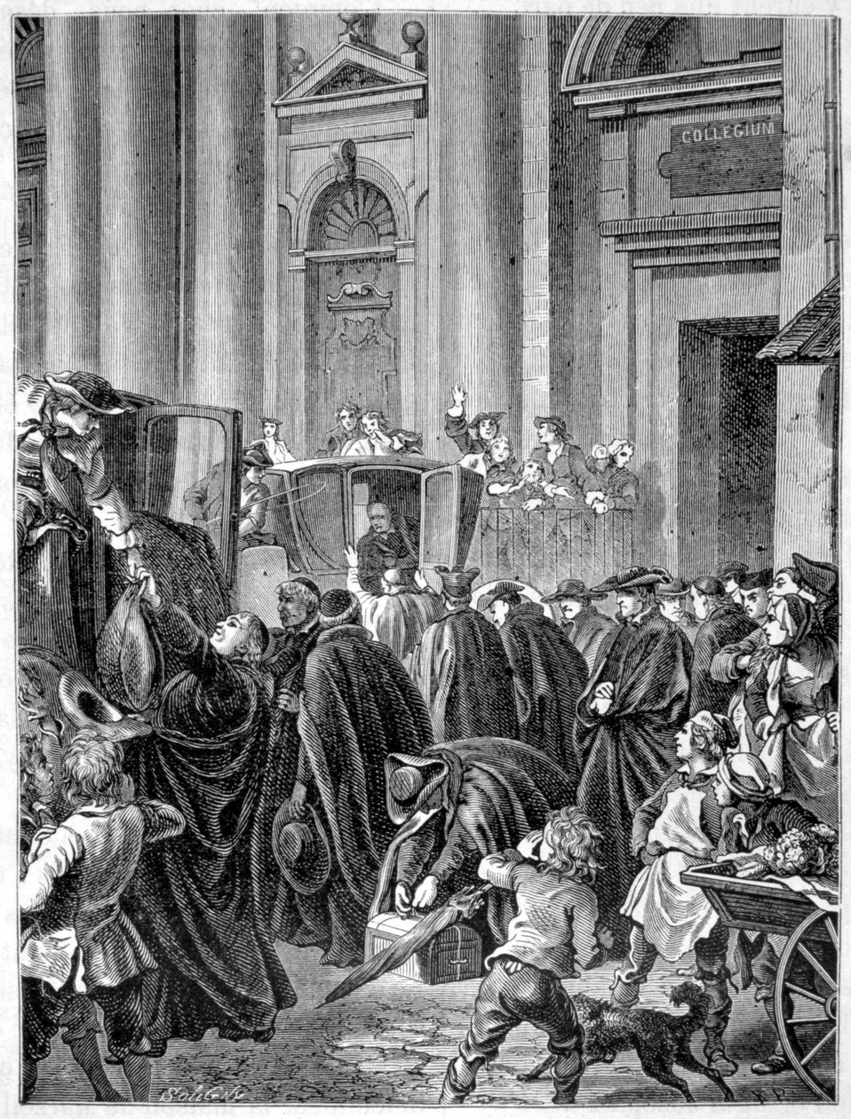 Wypędzenie jezuitów (1764) - w „Histoire de France populaire” Henri Martina autorstwa French School