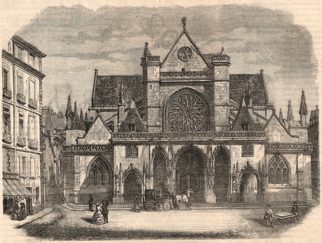 Widok zewnętrzny kościoła Saint-Germain (Saint Germain) l