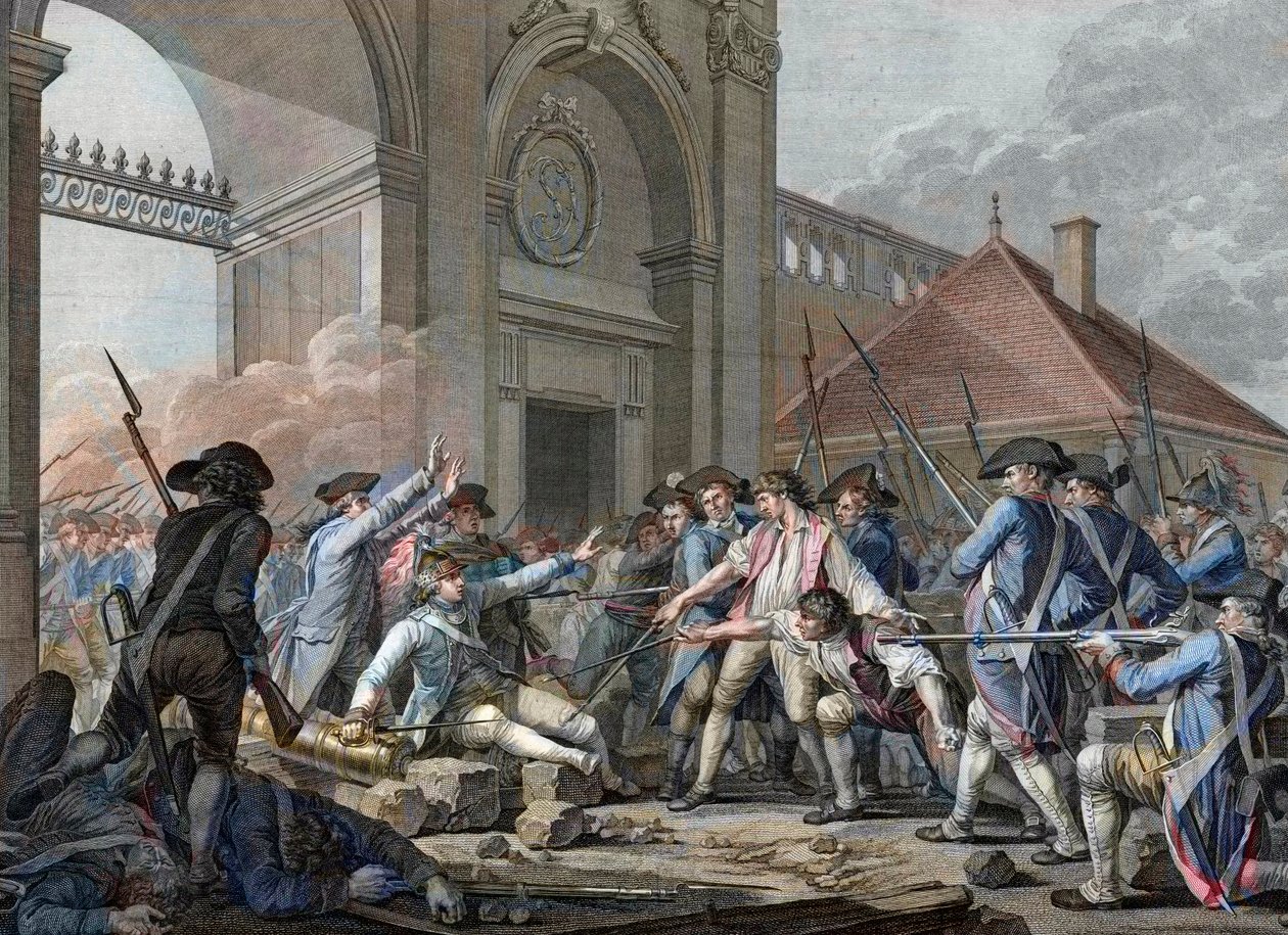 REWOLUCJA FRANCUSKA - Bohaterska odwaga młodego Desilles, 31 sierpnia autorstwa French School