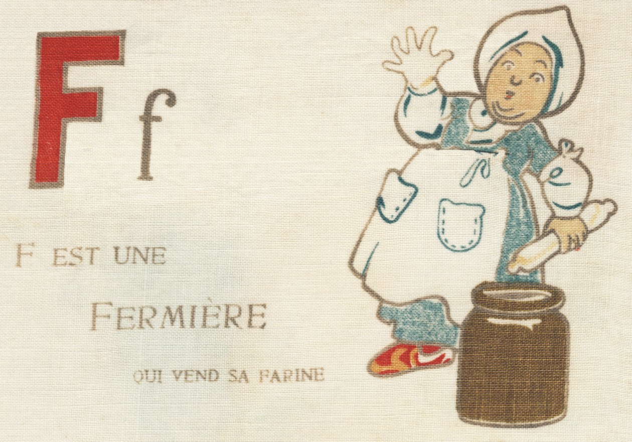 F jest rolnikiem, który sprzedaje swoją mąkę. autorstwa French School